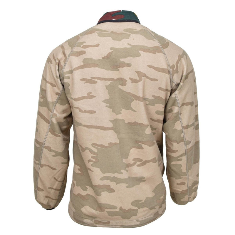 Original Belgian army fleece jacket reversible windstopper BDU jigsaw jumper