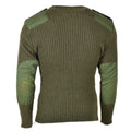 Original Belgian army Sweater Commando Jumper Green Olive Pullover Pure Wool