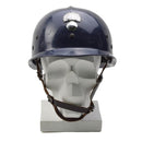 Original Belgian Military Plastic Helmet Police Badge Insignia Vintage Blue - GoMilitar