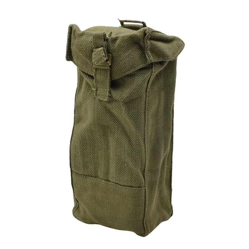Original Belgium Army Durable Canvas material medium Magazine Pouch bag Olive - GoMilitar