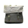 Original British army M37 haversack canvas grey pack military large side bag