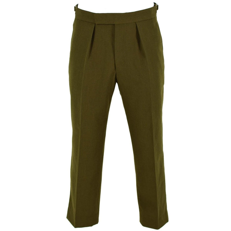Original British army official uniform pants OD parade trousers military issue - GoMilitar