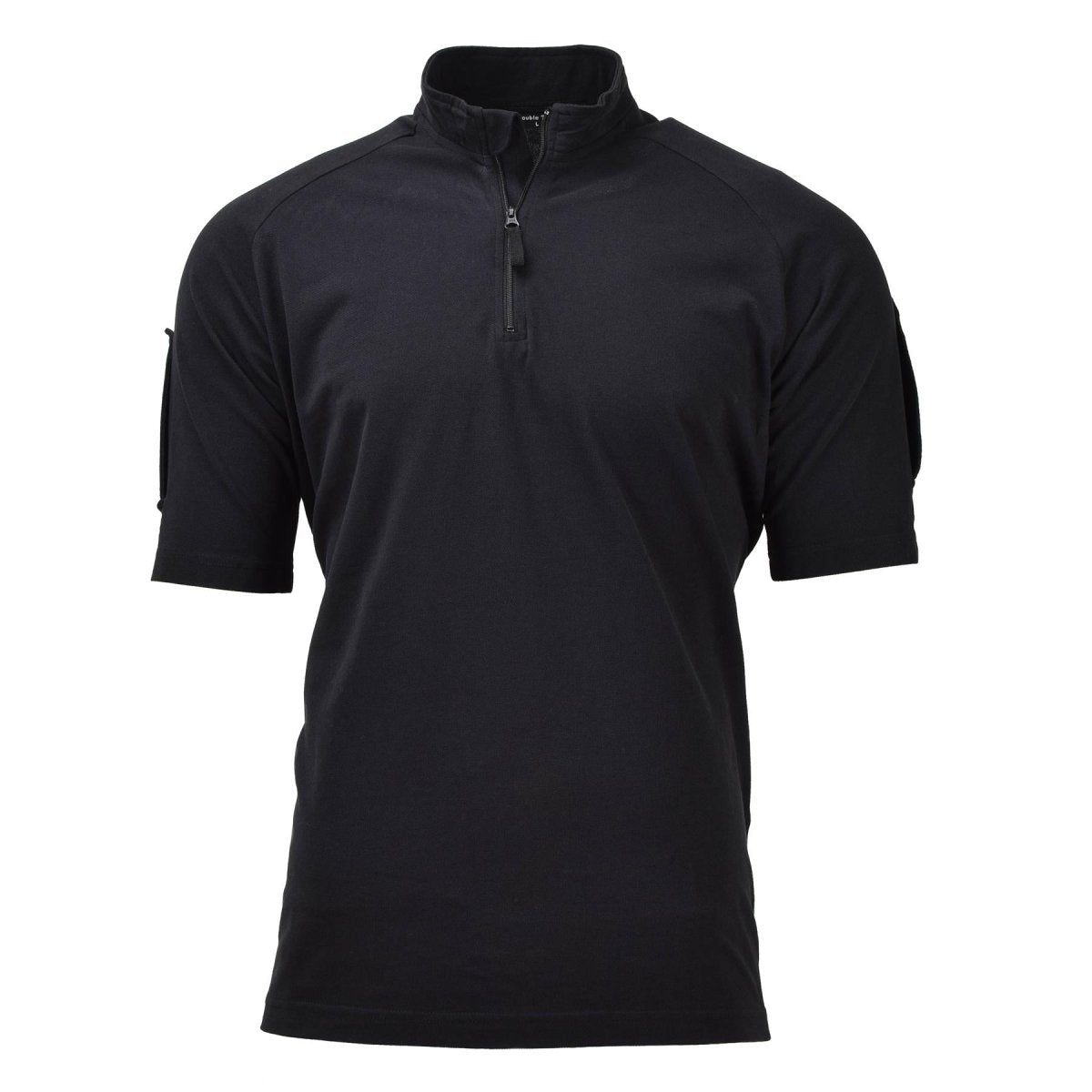 Original British army Police tactical T-shirts short sleeve zipped black NEW