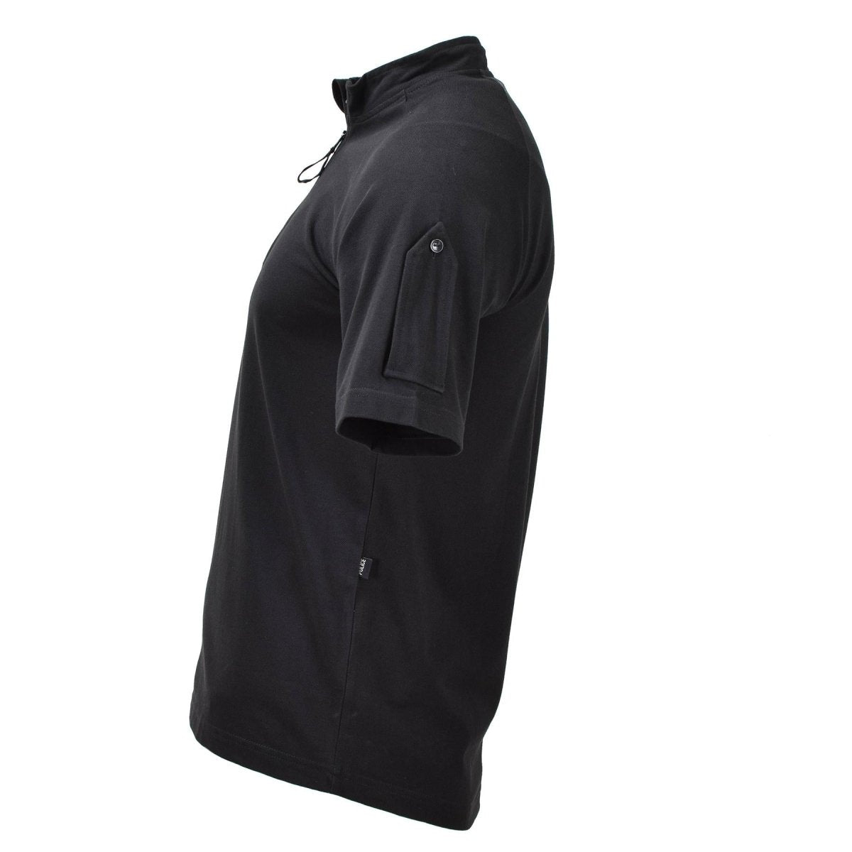 Original British army Police tactical T-shirts short sleeve zipped black NEW