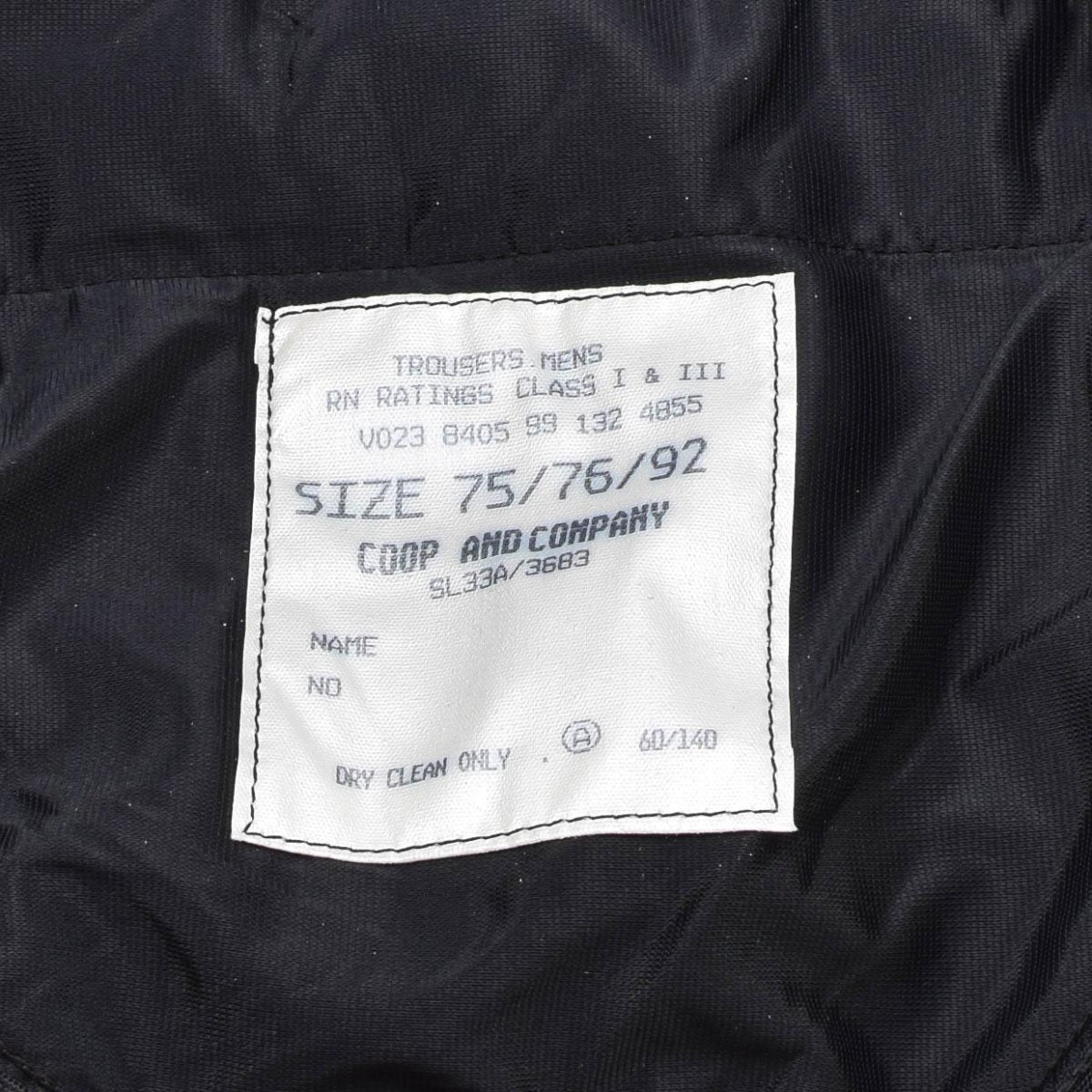Original British Army royale navy class 1 pants dress black formal trousers NEW