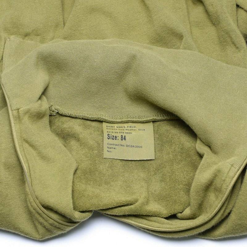 Original British army tricot shirt zipper Undershirt zipped thermal Green OD - GoMilitar