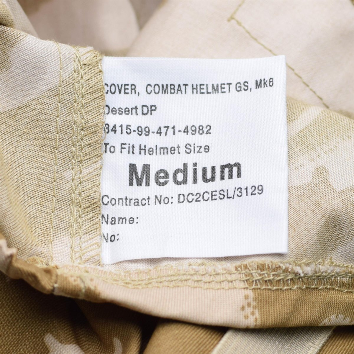 Original British army troops helm cover camouflage DPM Desert NEW