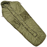 Original British Military Arctic Winter Sleeping Bag Mummy Shape Design Olive