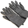 Original British Military Combat Gloves Wrist Straps Leather Army Issued Black