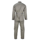 Original British Military Coverall Lightweight Work Overall Utility Grey shown from the back with durable fabric and adjustable waist straps