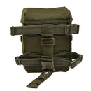 Original British Military drop down leg pouch olive army adjustable straps nylon - GoMilitar