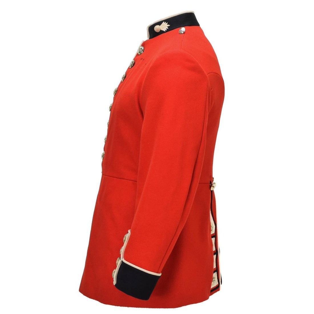 Original British Military Formal Jacket Golden Buttons Without Epaulettes Red