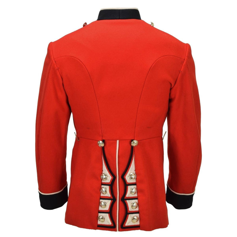 Original British Military Formal Jacket Golden Buttons Without Epaulettes Red