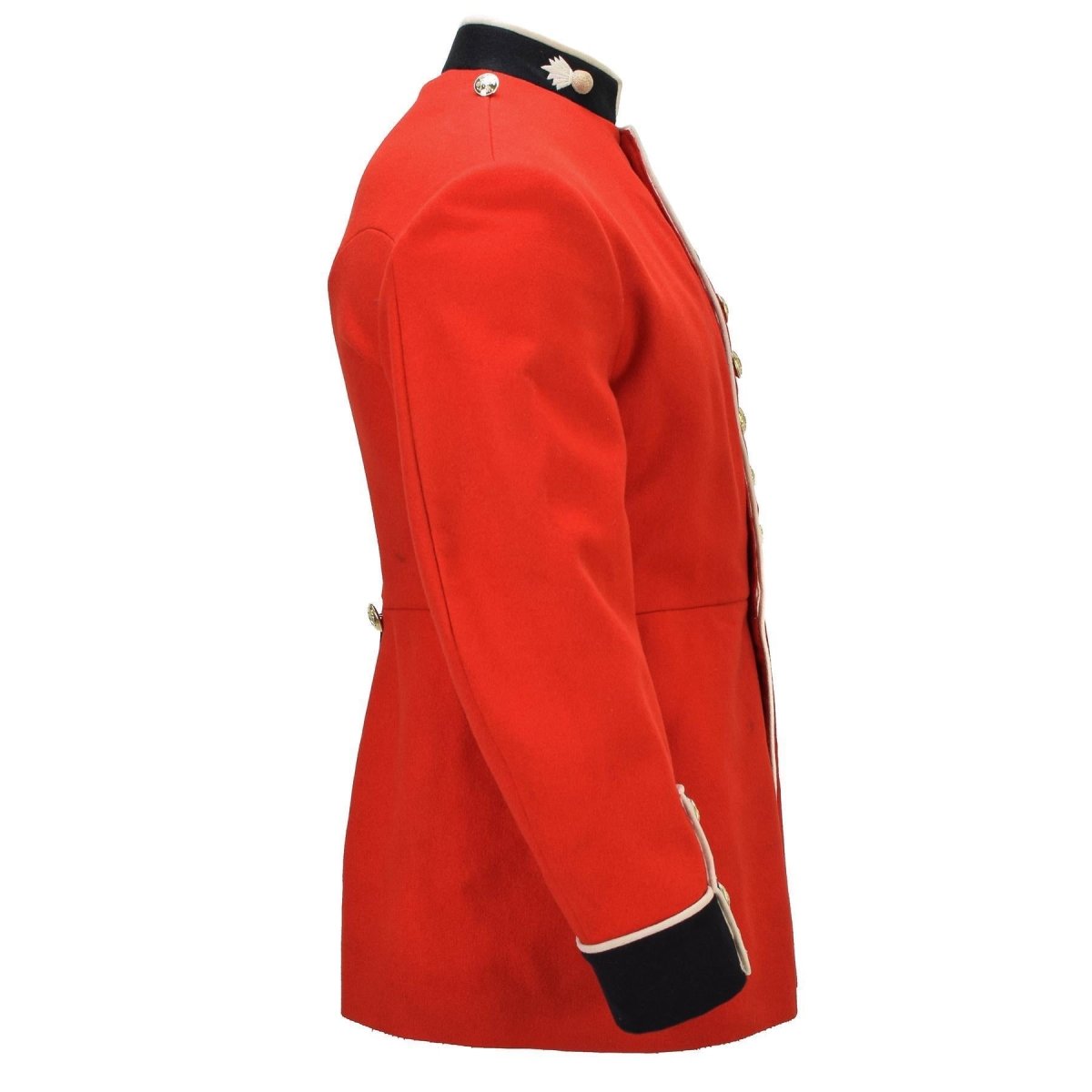 Original British Military Formal Jacket Golden Buttons Without Epaulettes Red