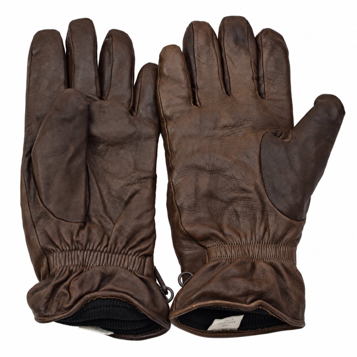 Original British Military Leather Gloves MK II Combat Lining Brown