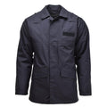 Original British Military rain jacket Police solid black lined waterproof coat