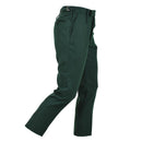 Original British military Royal Dragon Guards dark green wool dress pants with adjustable waist and zip fly closure.