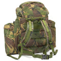 Original British Military tactical backpack woodland camo 90 liters side pockets