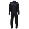Original British Military Wool Coveralls Front Zip Button Closure Black
