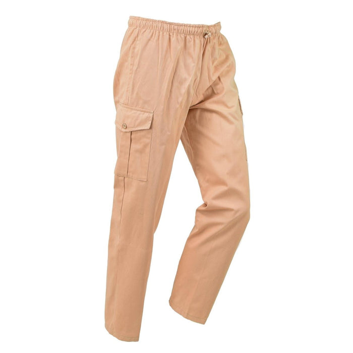 Original British military work safari tan pants adjustable workwear trousers NEW - GoMilitar