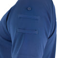 Original British police t-shirt blue breathable material front zip guard shirt