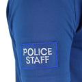 Original British police t-shirt blue breathable material front zip guard shirt