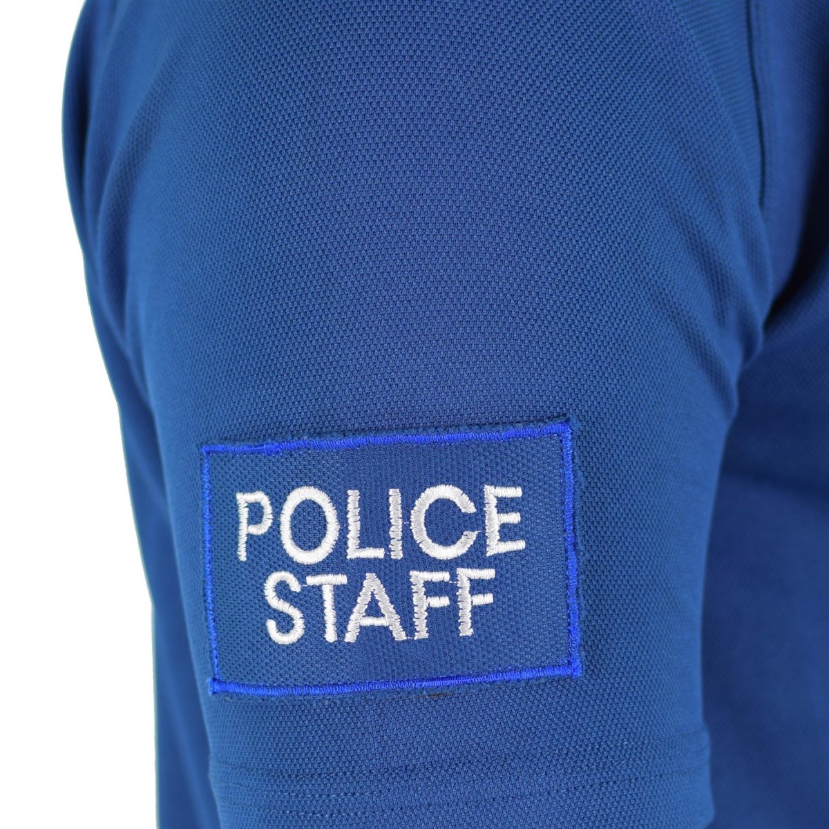 Original British police t-shirt blue breathable material front zip guard shirt