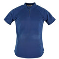 Original British police t-shirt blue breathable material front zip guard shirt