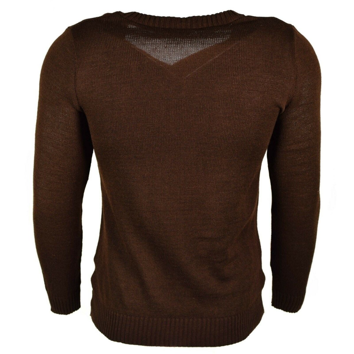Original Bulgarian army pullover V-neck sweater brown NEW
