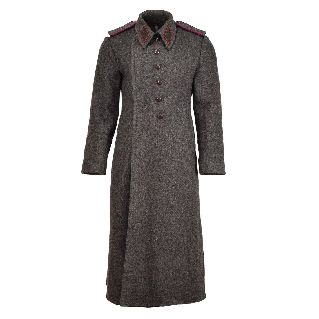 Original Bulgarian Military gray coat wool overcoat heavy winter long shinel