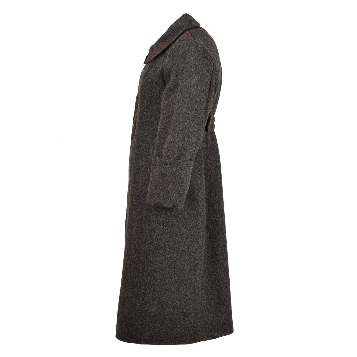 Original Bulgarian Military wool long overcoat vintage winter coat formal Gray