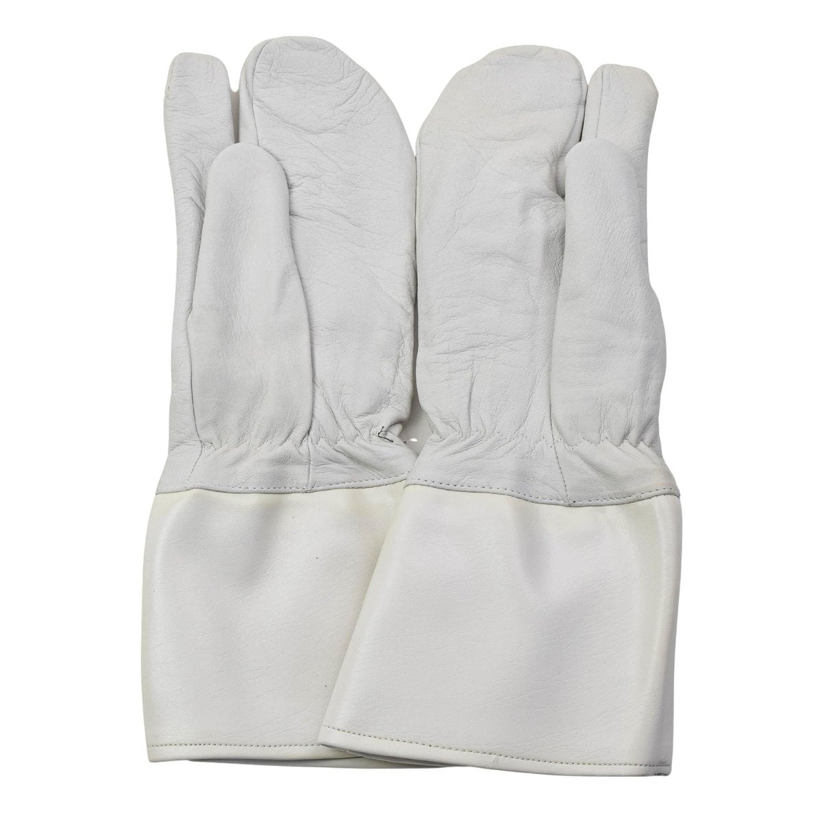 Original Bundeswehr Military Lined Mittens 3 Finger Design Cold Weather White