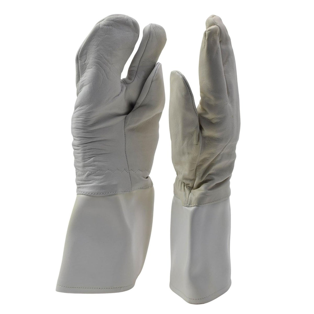 Original Bundeswehr Military Lined Mittens 3 Finger Design Cold Weather White