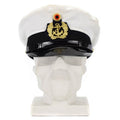 Original BW German army officers marines cap visor forage peaked hat navy naval