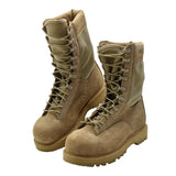 Original Canadian Army STC Combat Boots Suede Leather Military Surplus Brown