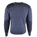 Original Czech army Sweater Jumper M97 Blue Wool V-neck military surplus NEW