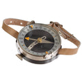 Original Czech Military Bracelet Compass Map Measure Leather Strap Brown