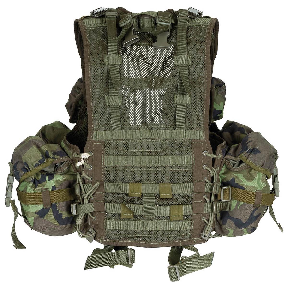 Original Czech Military Tactical Vest Combat Load Bearing System M95 Camo