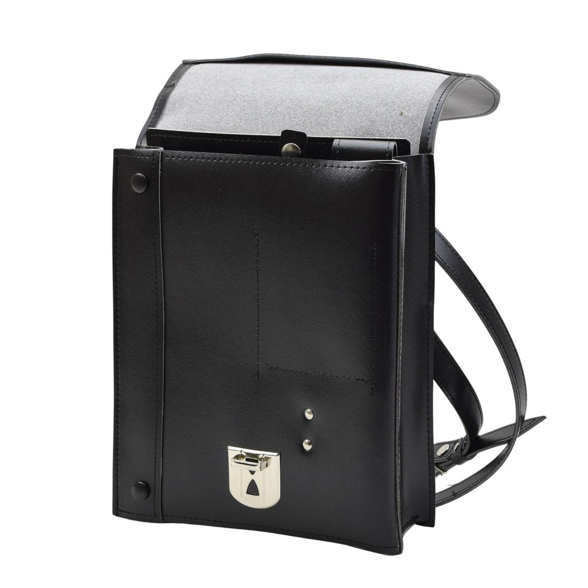 Original Czechoslovakian Police Shoulder Bag Documents Artificial Leather Black