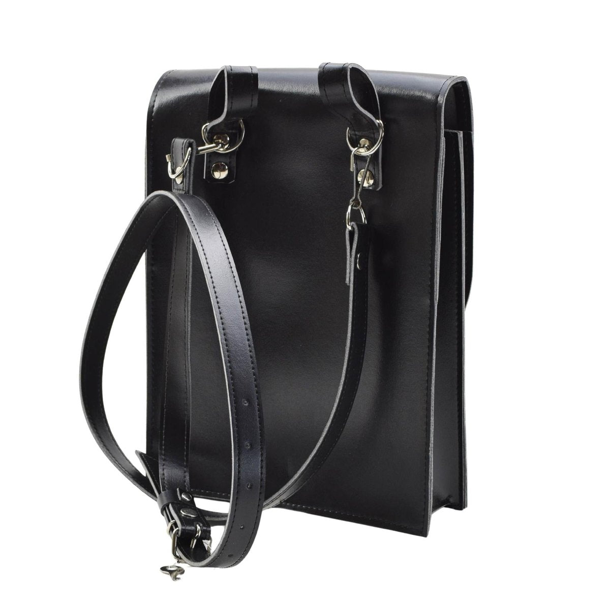 Original Czechoslovakian Police Shoulder Bag Documents Artificial Leather Black