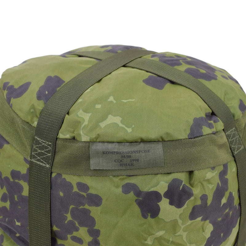 Original Danish military compression bag M84 camo PU coated lightweight NEW - GoMilitar