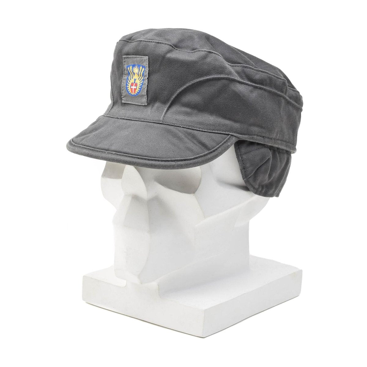 Original Danish military gray army cap lightweight foldable earflaps vintage NEW