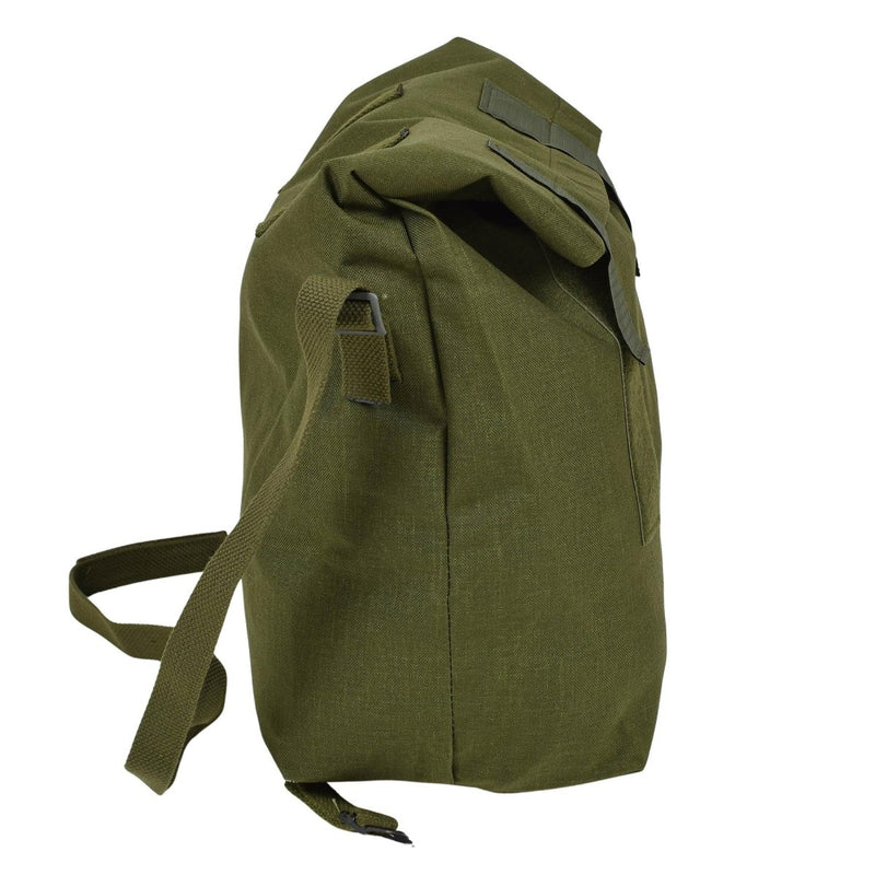 Original Danish Military Shoulder bag Roll-top Nylon  PVC coated Olive