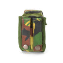 Original Dutch army grenade pouch in DPM woodland camo with MOLLE straps for tactical gear attachment.