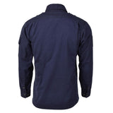 Original Dutch army jacket workwear blue uniform long sleeve military shirt