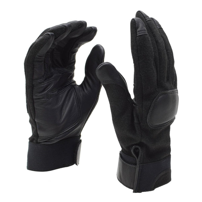 Original Dutch army tactical combat gloves leather palms knuckle protection NEW - GoMilitar