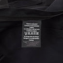 Close-up of black Original Dutch Military duffle bag interior showing care and washing labels.