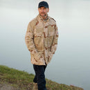 Original Dutch Military Field Coat Adjustable Cuffs Hemline Desert Camo