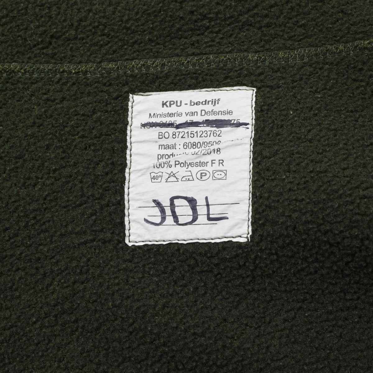 Original Dutch Military fleece jacket warm soft thermal cold weather sportswear