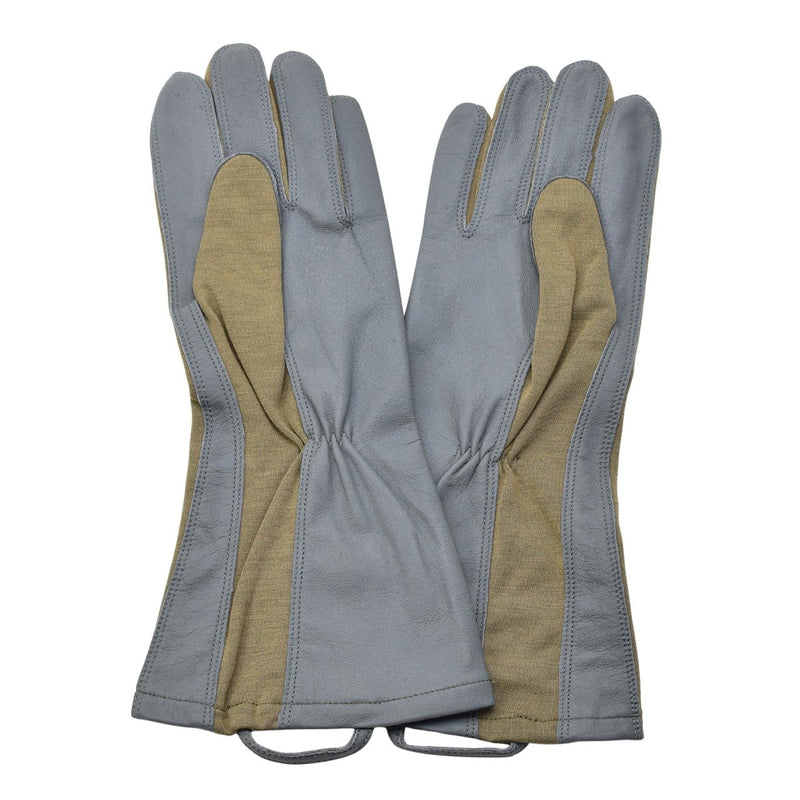 Original Dutch military olive gloves leather heat resistant aramid warmer NEW - GoMilitar